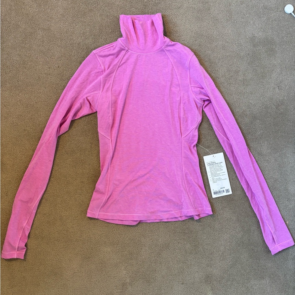 lululemon pink Long Sleeve Turtleneck Top